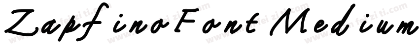 ZapfinoFont Medium字体转换